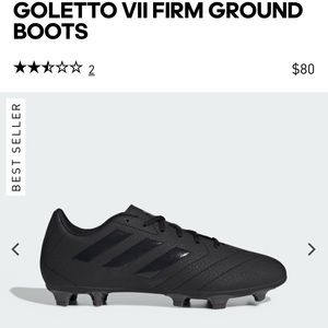 Men’s Adidas black soccer FG cleats. Size 11.5
